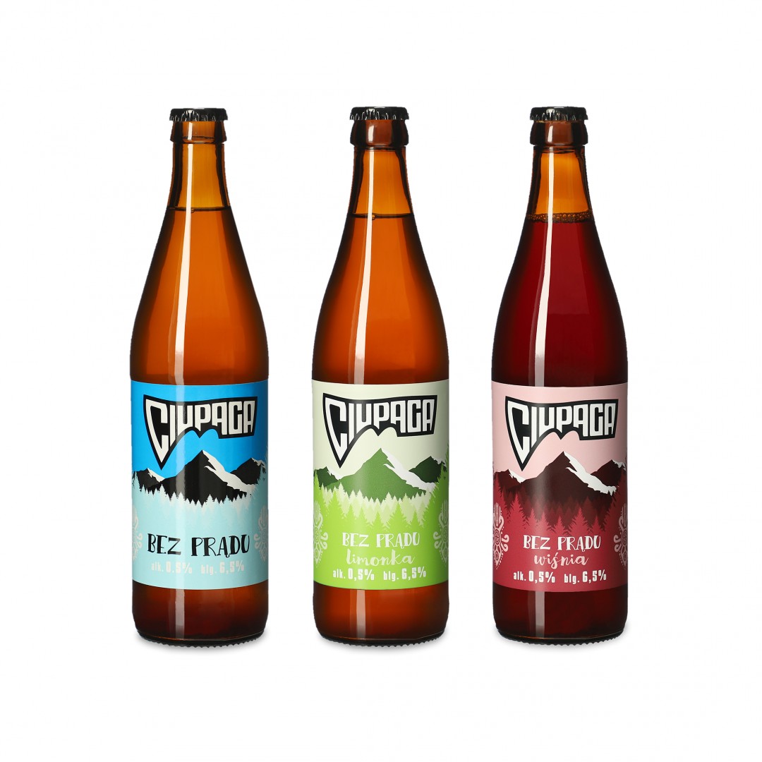 product photography and packshot of beer for the Ciupaga Brewery
